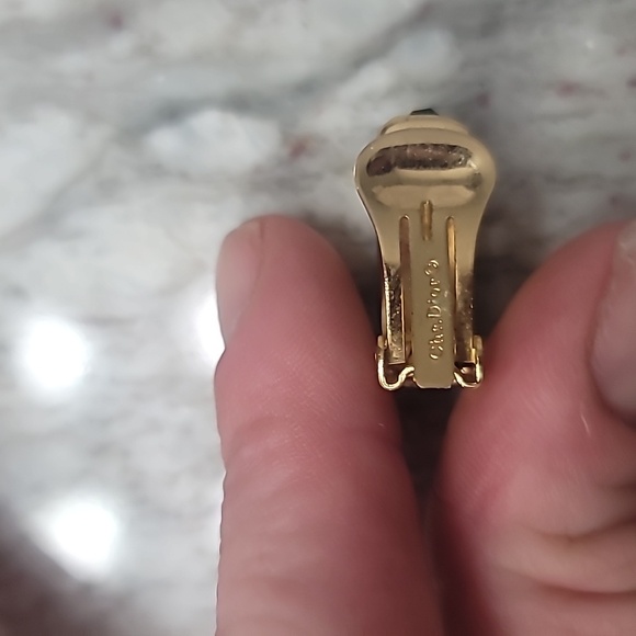 Vintage Christian Dior Clip Earrings - Picture 2 of 3